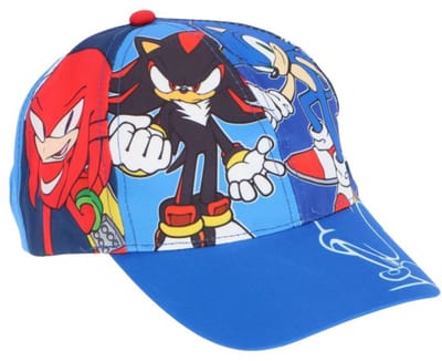 Sonic the Hedgehog Kinderpet – 54 cm – Leeftijd 3-8 Jaar – Blauw Cap met Shadow, Knuckles & Sonic – Officiële Fan Merchandise