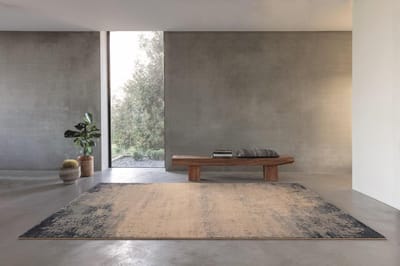 OSTA Belize – Vloerkleed – Tapijt – geweven – wol – eco – duurzaam - modern - vintage - Blauw/Beige - 200x300