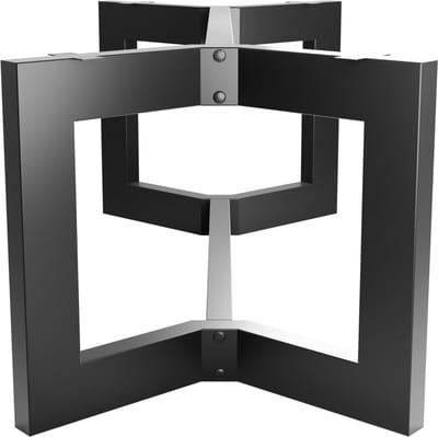 MetaloPro Tafelonderstel Barax Space Extreme - Zwart Stalen Industrieel Frame voor Design Eet- en Werktafels - Duurzaam en Modern Tafelonderstel 140x80x72cm