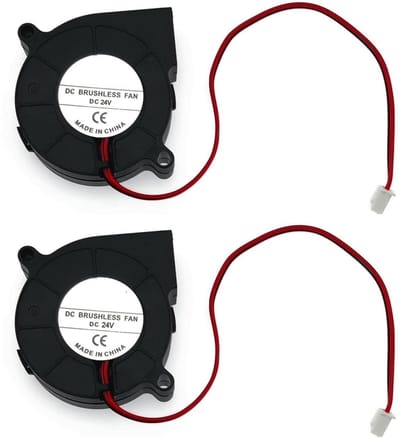 Store_8 - DC borstelloze ventilator - 24V blower - Geluidsarm en trillingsarm - 50 x 50 x 15 mm - 3D-printerkoelventilator - 2 stuks - Geschikt voo...