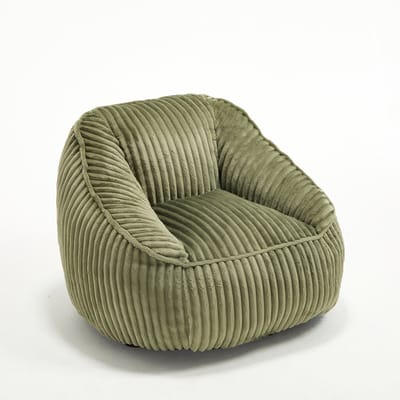 Zitzak met traagschuimvulling - Loungestoel - Comfortabel - Chenille - Woonkamer & Slaapkamer - Smaragdgroen