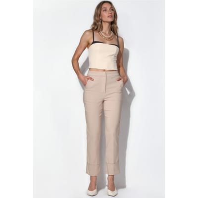 Hoge Taille Stretch Bengalin Broek