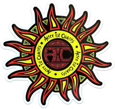 Alice In Chains - Sun Logo Sticker - Multicolours