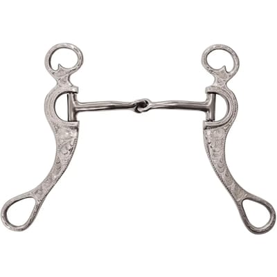 Mors western dubbelgebroken voor paard anti-inzakken Metalab