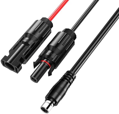Zonnepaneel Kabel - Verlengkabel Adapter - Energie Opladen - IP68 Waterdicht - 1.8 Meter - Zwart