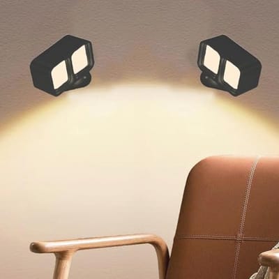 Draadloze Touch Control Led-wandlamp met Accu - 3 Kleurmodi, 3 Helderheidsniveaus - 360° Draaibaar Bedlampje voor Woonkamer, Slaapkamer, en Hal