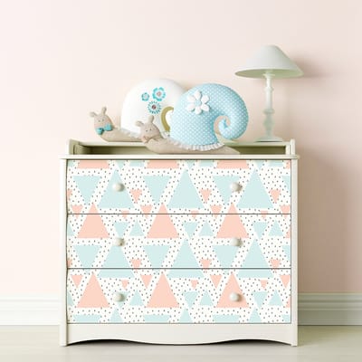 Riemeen Scandinavische meubelsticker, 60 x 90 cm