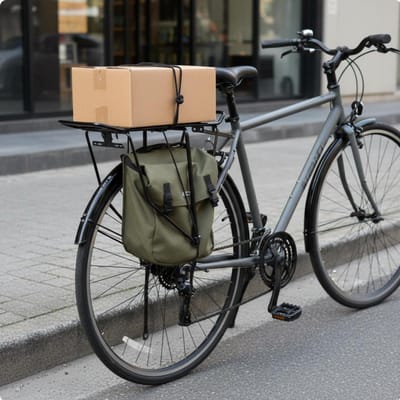 Fiets Achterdrager Duurzaam Achterfietsrek Stevig Werkfietsdrager Verdikt Frame Eenvoudige Installatie Voor Boodschappen gray