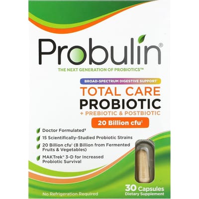 Probiotique Soin Total, 20 Milliards d'UFC, 30 Capsules