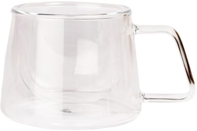 Dubbelwandig cappuccinoglas met oor CHiATO, 210 ml