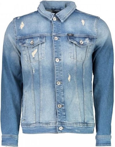 Cars Jeans Lange mouw Spijkerjack - Spike-stw.used Blauw (Maat: S)