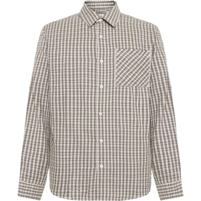 Geruit overhemd met lange mouwen KnowledgeCotton Apparel Dune