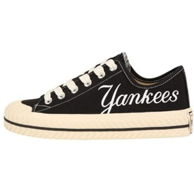 MLB Playball Yankees Casual Slipbestendig Duurzaam Lichtgewicht Lage Top Canvas Schoenen Unisex sneakers zwart 32SHP6011-50L 36.5 black