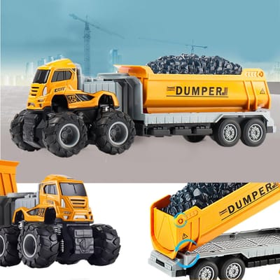 SOGIOL® Vrachtwagen Speelgoed - Bouwvoertuigen - Speelgoed Auto - vanaf 3 jaar - Ideaal Cadeau voor Jongens en Meisjes