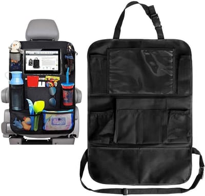 Famanu – Rugleuningbeschermer voor kinderen, waterdichte auto organizer met grote opbergtas