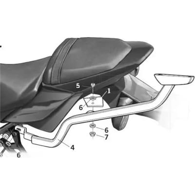 Motorfiets topkoffer Shad Suzuki GSR 750 (11 t/m 17)