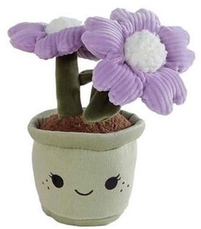 Knuffel plant pluche bloem speelgoed 18cm kleurrijk.
