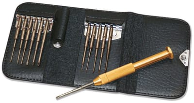 RONA Schroevendraaierset Elektronica en fijnmechanica 13-delig Plat, Kruiskop Phillips