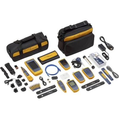 Fluke Networks LIQ-KIT-FQM-100MIC Kabel-, netwerk- en WiFi Industrial Ethernet-tester Geschikt voor: 10 Gbit/s
