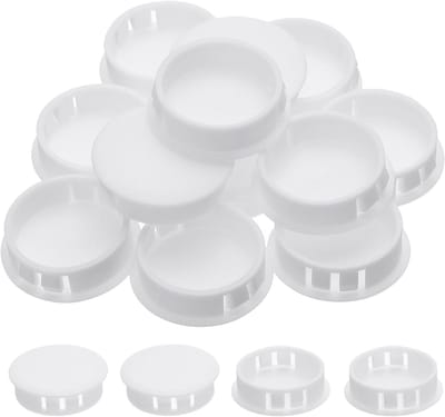 Plastic Gatenpluggen - Afsluitdoppen Kunststof - Gaten Afwerken - Verdikt Nylon Materiaal - 35 mm Gatdiameter - Wit