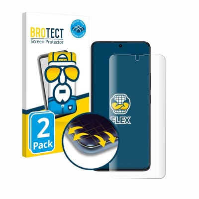 BROTECT - Screenprotector voor Xiaomi Redmi Note 13 Pro 4G - Folie Beschermfolie transparant volledig dekking - 2 Stuks