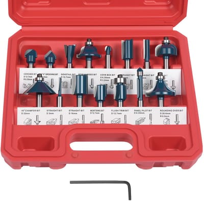 Dailygoody - Frezen Set 15-delig - Houtbewerking Gereedschap