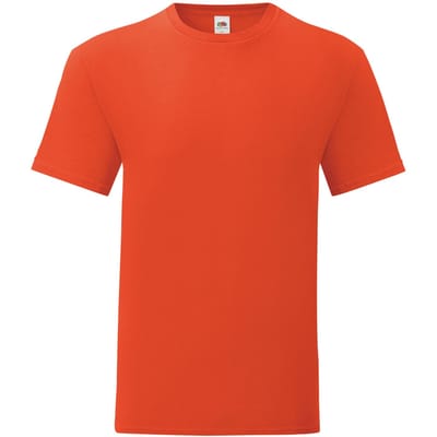 Fruit of the Loom Unisex volwassen iconisch T-shirt (Vlammen)