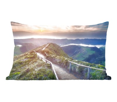 Sierkussens - Kussentjes Woonkamer - 60x40 cm - Bergen - Zon - Natuur