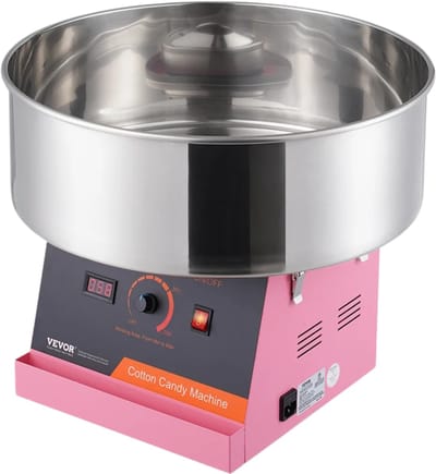 Benelux Select Suikerspinmachines – Suikerspinmachine – Suikerspin Machine – Temperatuur tot 226°C - 1000W - 52 x 52 x 40 cm