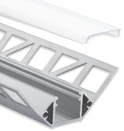 Aluminium tegelprofiel voor LED-strips 2m – Perfecte bescherming en koeling voor LED-installaties