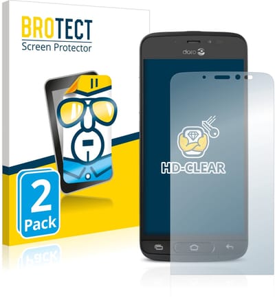 BROTECT - Screenprotector voor Doro 8040 - Folie Beschermfolie transparant 2 Stuks