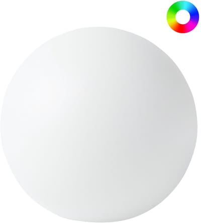 JOCOY - LED bolvormige buitenlamp - Wit - 42 cm - Synthetisch