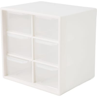 Opbergdoos voor Nail Art Gereedschap Desktop Stofdicht Eenvoudig Nagellak Benodigdheden Lade Organizer Koffer voor white