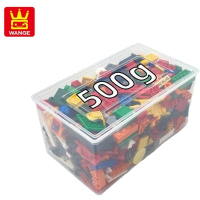 500 / 1000g Gemengde Kleuren Willekeurige Tijdloze Bouwstenen Mijn Eigen Creatie Verbeeldingrijk DOE-HET-ZELF Toevoegingen Blokken Leren Speelgoed Ideaal Voor gray