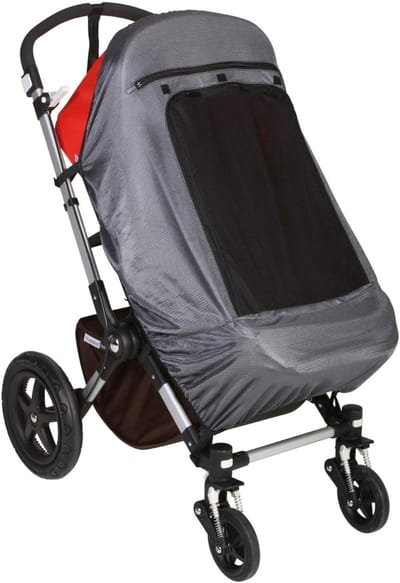 Famanu – Zonnescherm Kinderwagen Universele Pasvorm (6+ maanden) | Houdt 97,5% van UV Tegen (UPF40+) en Helpt de Baby Slapen