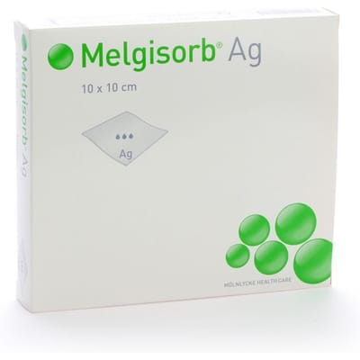 Melgisorb Ag Kp Ster 10x10cm 10 256100