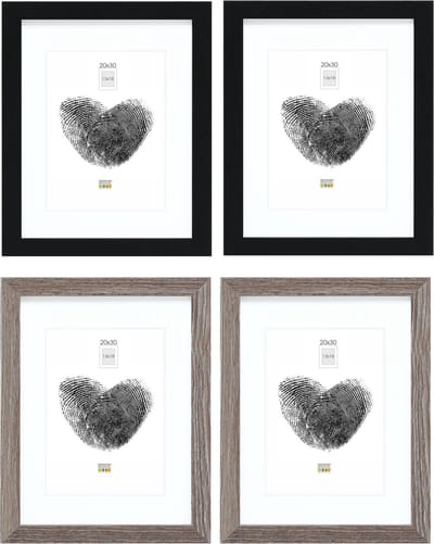 Deknudt Frames fotowand S66KMP 11 - 4 fotokaders - foto 13x18/20x30 cm