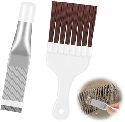 Dailygoods - 2-delige Set Condensatorreinigingskam en Lamellenkam - Voor Airconditioning en Radiatoren
