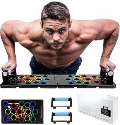 RONN® Push-upbord - Parallettes - Push-upbord - Zwart - 63cm x 18cm x 9cm