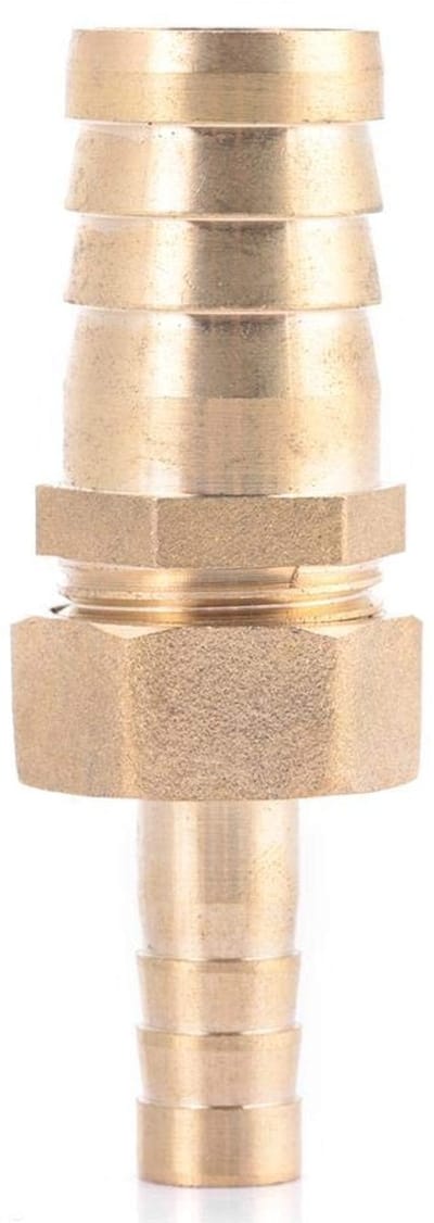 Dailygoods- Reducer 10-25mm - Messing - Slangverbinder - Chemische pijpconnector - Slangverloop - Slangadapter - Slijtvast en duurzaam - Pijpverbinders