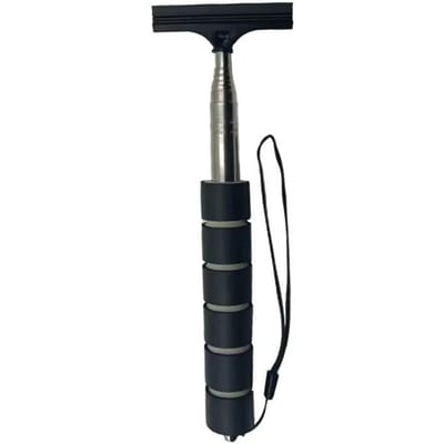Auto achteruitkijkspiegel wisser draagbare telescopische auto glas wisser reiniger auto spiegel was reinigingsborstel lange steel glas mist reiniger