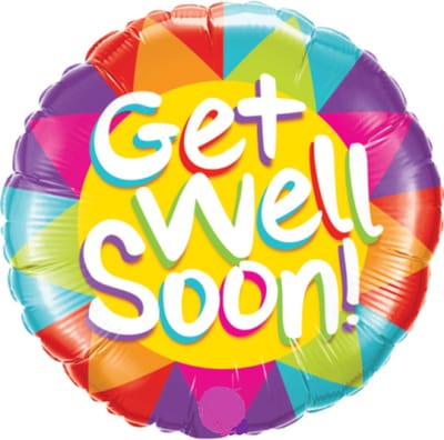 Folie ballon Get Well Soon XL - beterschap - ballon - get well soon - wens - ziek - ziekenhuis - gezond