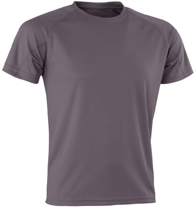 Spiro Volwassenen Unisex Impact Aircool Tee (Grijs)