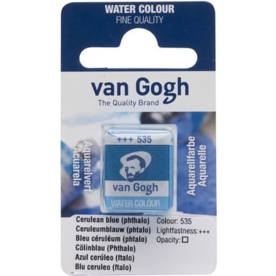 Aquarelverf - 535 Ceruleumblauw (Phtalo) - van Gogh - Napje