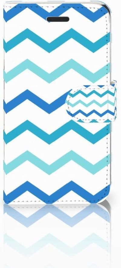 Samsung Galaxy Xcover 3 | Xcover 3 VE Telefoon Hoesje Zigzag Blauw