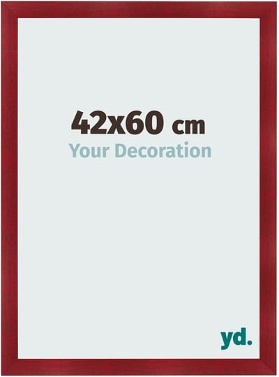 Your Decoration - Fotolijst 42x60 cm - MDF - Wijnrood Geveegd - Pisa