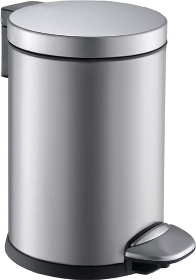 EKO - Luna pedaalemmer 3 liter - Stainless steel Plastic - mat RVS - Prullenbak