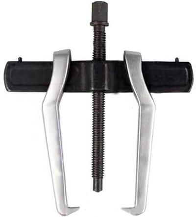 Allecta - Flexibele tweebekken snelheidstrekker met handgrepen, professioneel gereedschap voor tandwielen en riemschijven (10 cm)