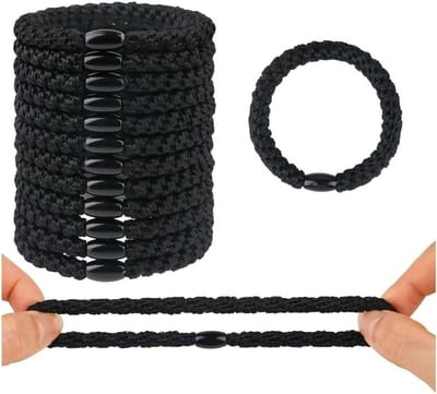 Elastische haarelastiekjes voor meisjes en dames, gevlochten katoenen haarbanden, kleurrijke en stevige haaraccessoires voor kinderen
