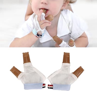 Duim Zuigen Stop - 1 Paar Vingerbeschermer voor Kinderen - Siliconenbescherming met Pols Gesp - Ademend Design - Duimzuigen Afleiden - Stoppen met Zuigen - Duimzuigen Kinderen - Duimzuigen Baby's